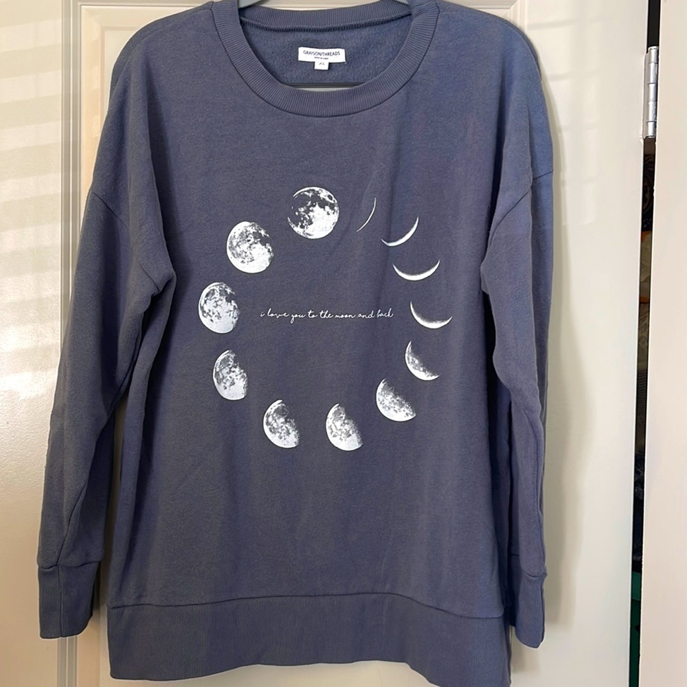Grayson Threads ‘I love you to the moon and back’ Sweatshirt Size XL BNWOT